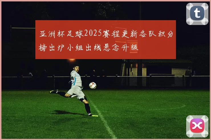 亚洲杯足球2025赛程更新各队积分榜出炉小组出线悬念升级