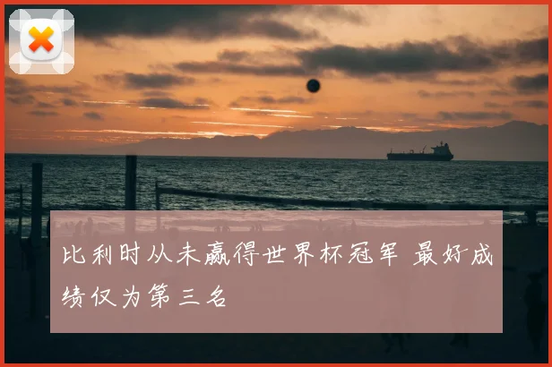 比利时从未赢得世界杯冠军 最好成绩仅为第三名